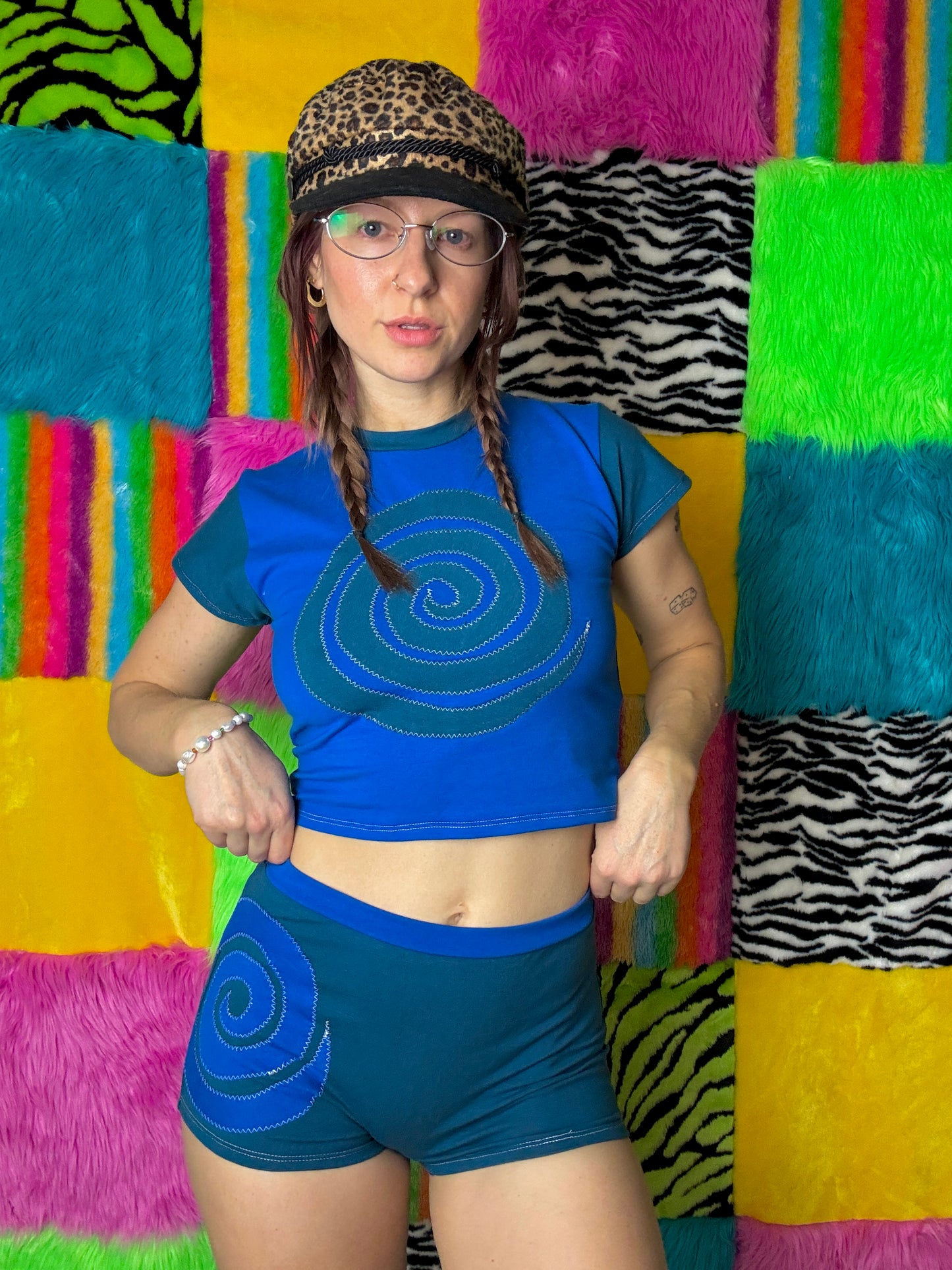 Into the Portal - Mid-rise Shorties (Blue/Dark Blue - RTS)