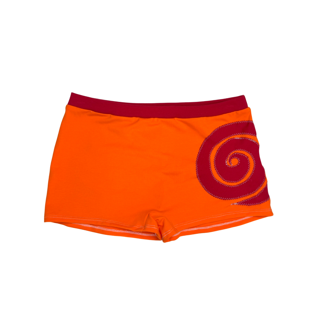 Into the Portal - Mid-rise Shorties (Red/Orange - RTS)