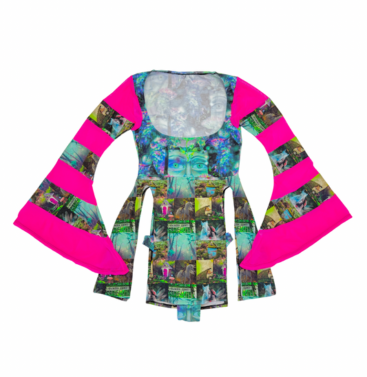 JULY - Manifest flare sleeve mini dress (4/12) - S