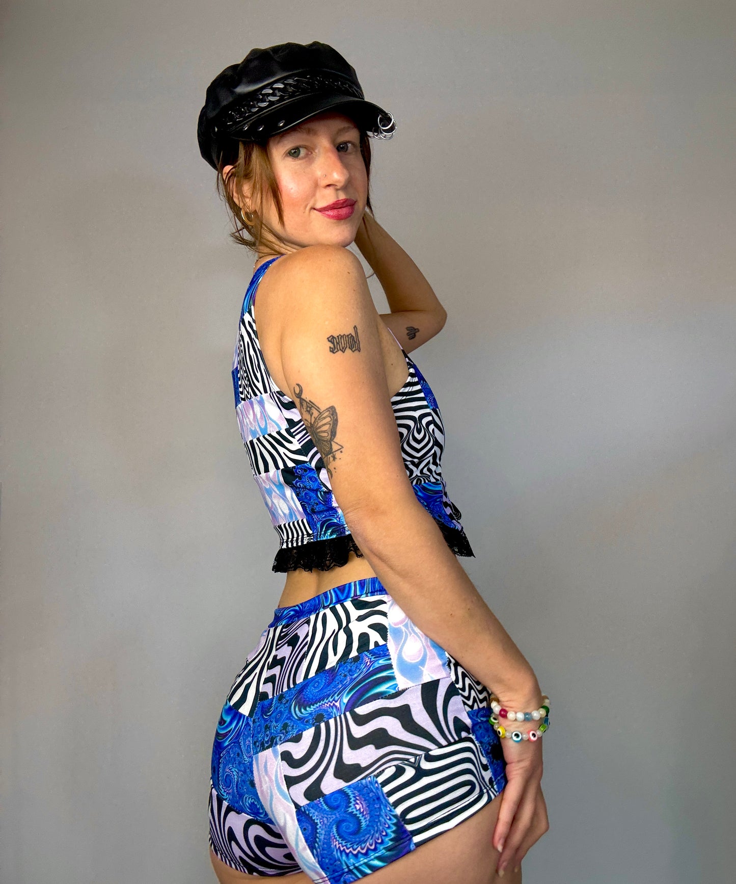 Iceflare Patchwork Mid-rise Shorties (MTO)