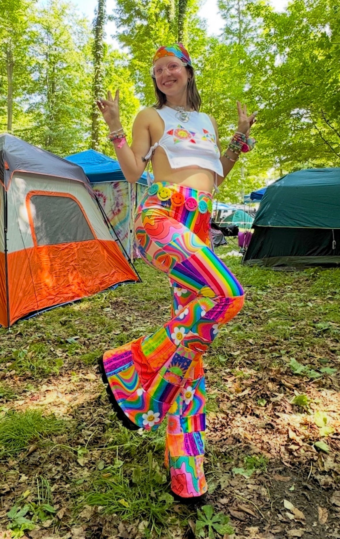 Custom Patchwork Flare Pants