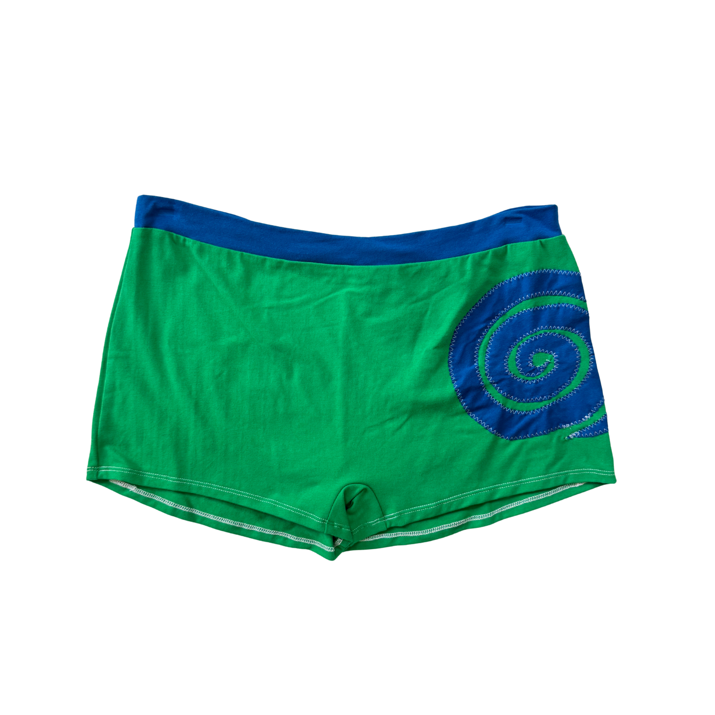 EOS SALE - Into the Portal - Mid-rise Shorties (green/blue - RTS)