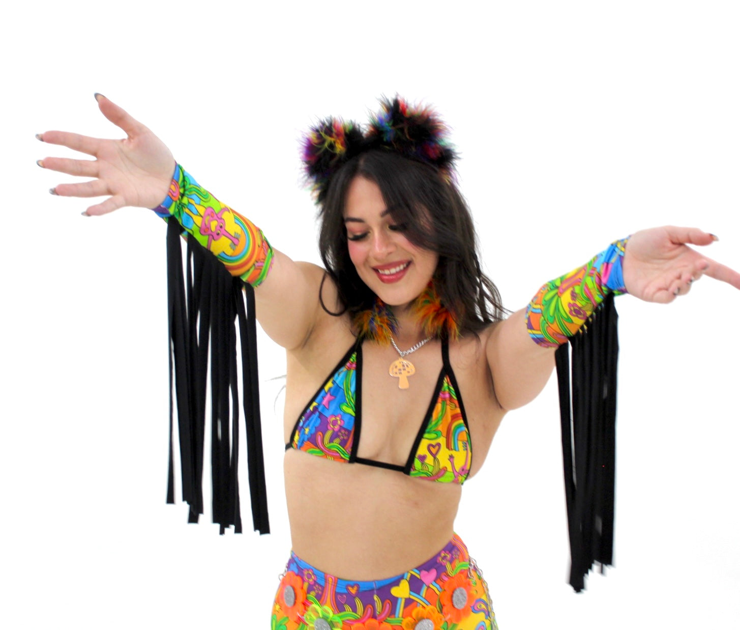 Rainbow Hippie Bralette 1 11 The Label