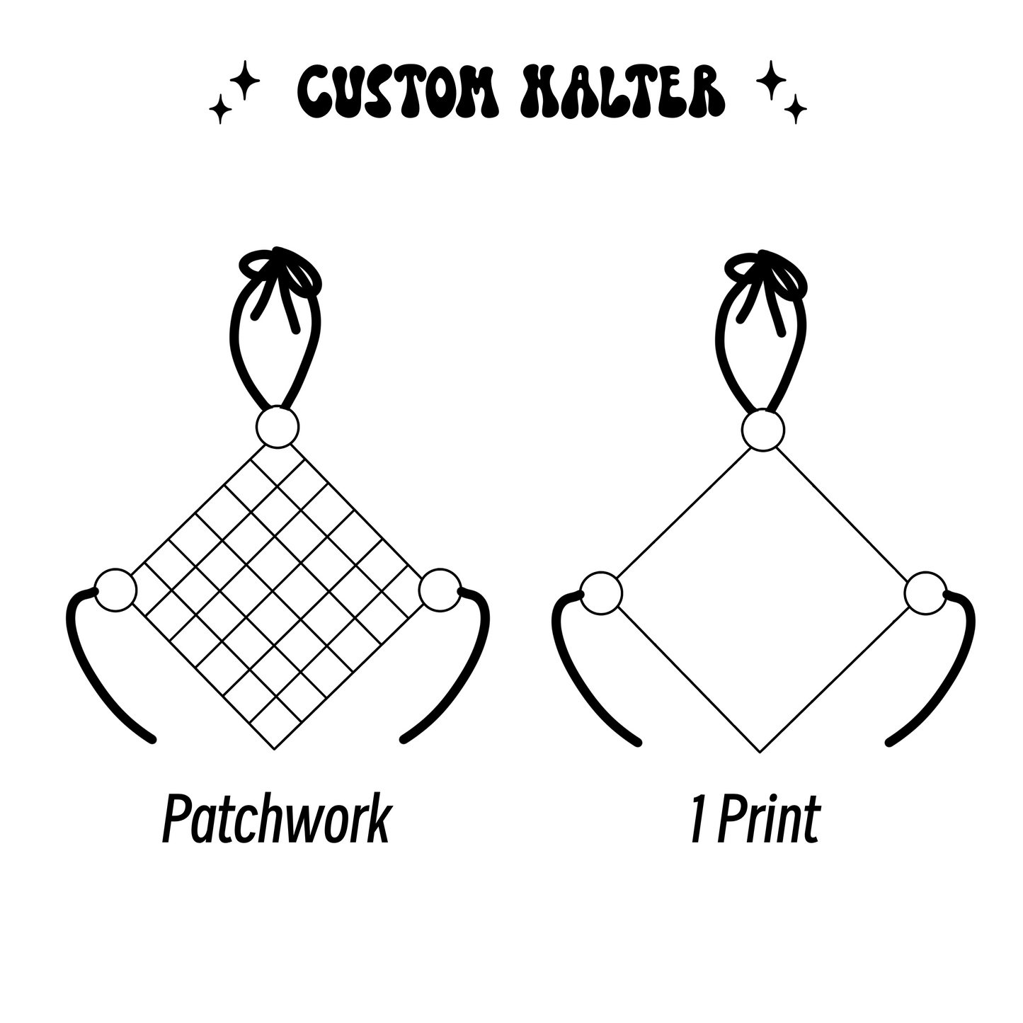 Custom Patchwork Halter