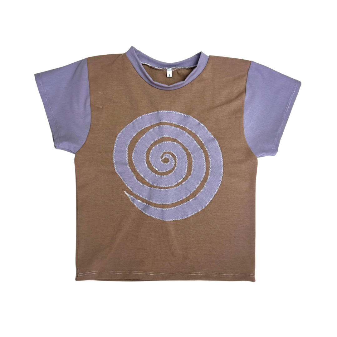 Into the Portal - Baby Tee (Brown/Grey - RTS)