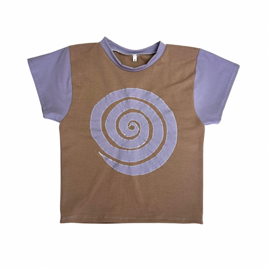 Into the Portal - Baby Tee (Brown/Grey - RTS)