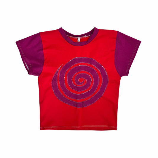 Into the Portal - Baby Tee (Red/Magenta - RTS)