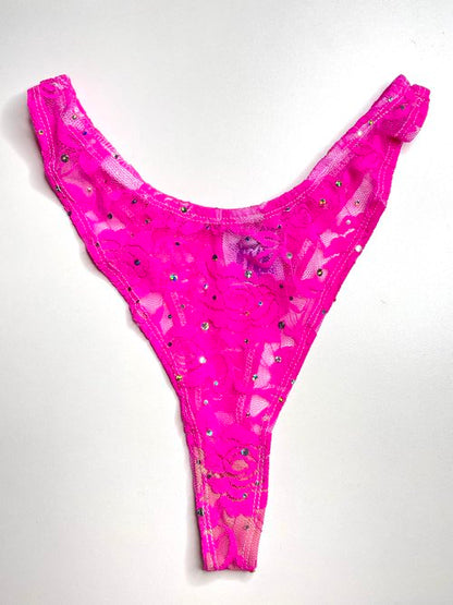 Hot Pink Lace Panties (FINAL SALE)