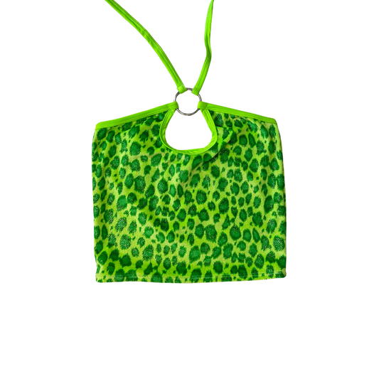EOS SALE - green velvet halter