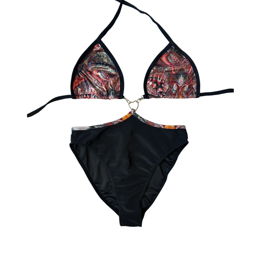 EOS SALE - Black zzayonaraa bralette bodysuit - Size L