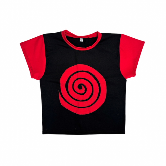 Into the Portal - Baby Tee (Black/Red - RTS)