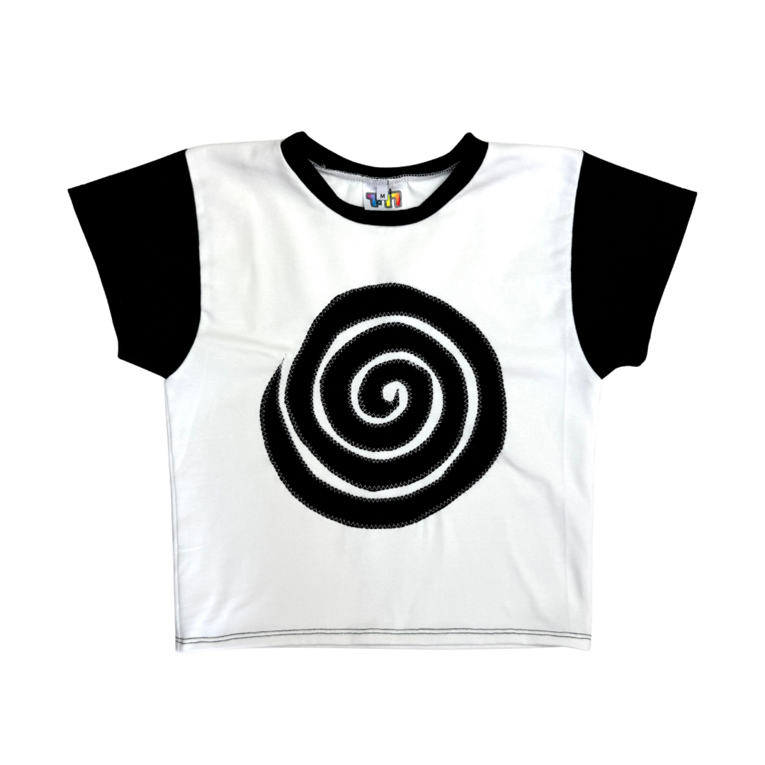 Into the Portal - Baby Tee (Black/White - RTS)