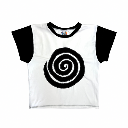 Into the Portal - Baby Tee (Black/White - RTS)