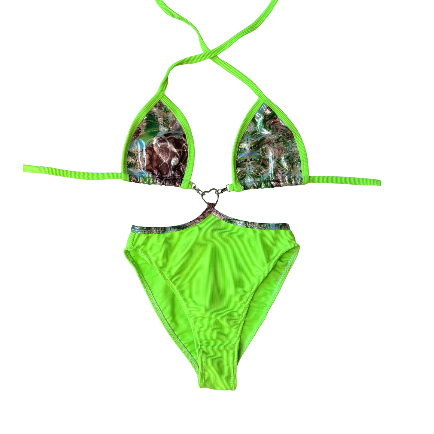 EOS SALE - Green zzayonaraa bralette bodysuit
