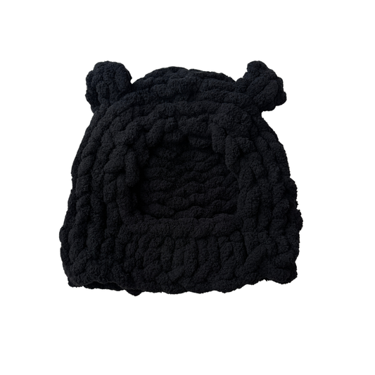 EOS SALE - Black bear hood