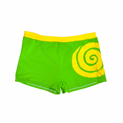 Into the Portal - Mid-rise Shorties (Yellow/Green - RTS)