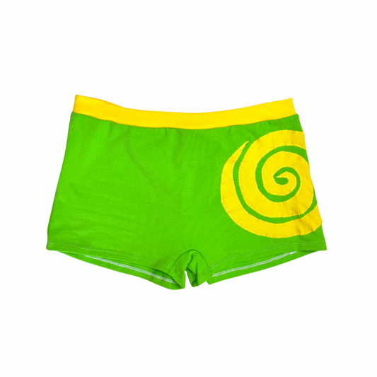 Into the Portal - Mid-rise Shorties (Yellow/Green - RTS)