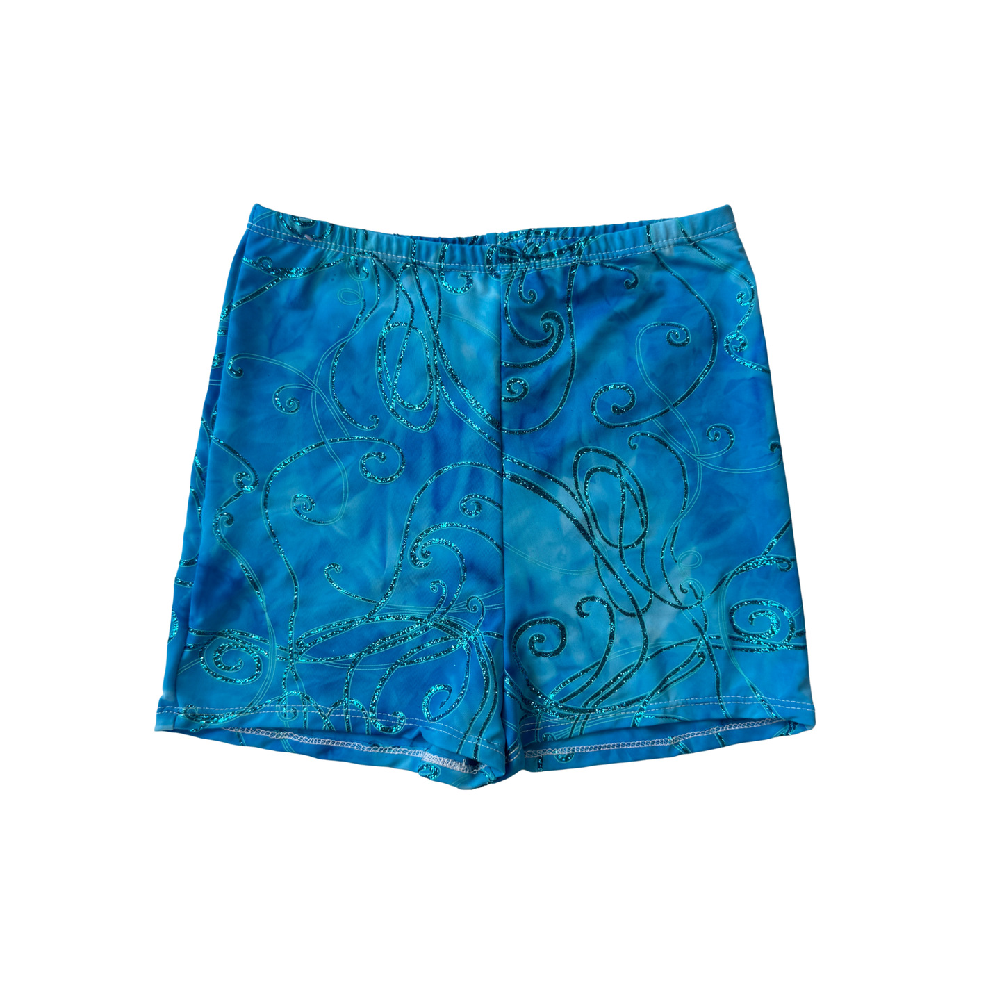 EOS SALE - blue fairy sparkle high waist booty shorts