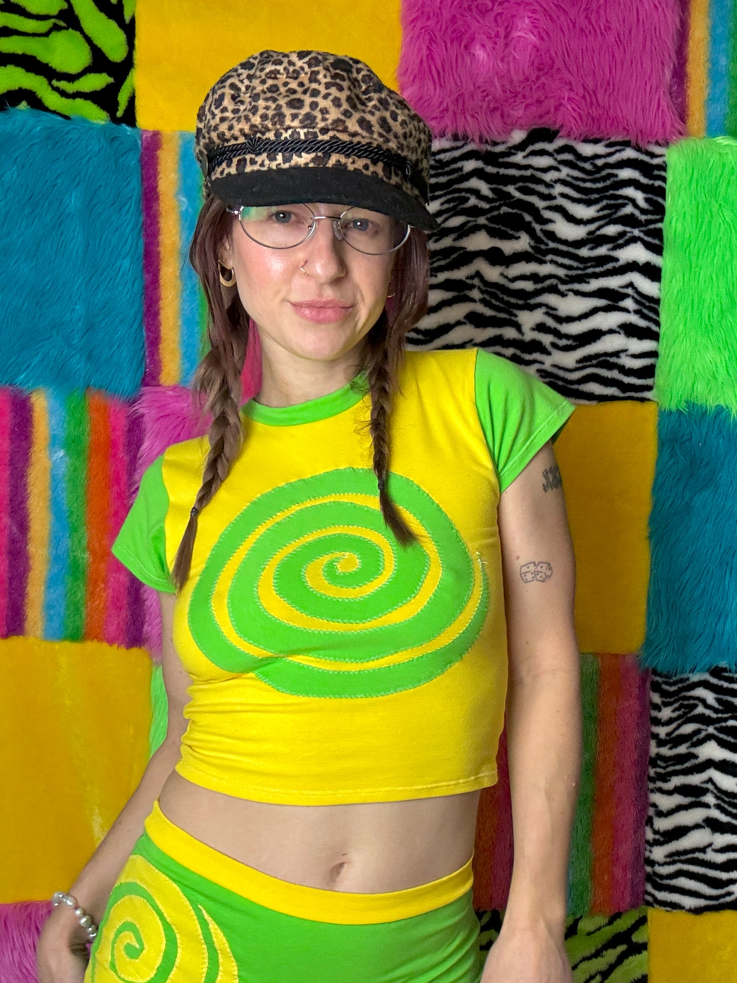 Into the Portal - Baby Tee (Yellow/Green - RTS)