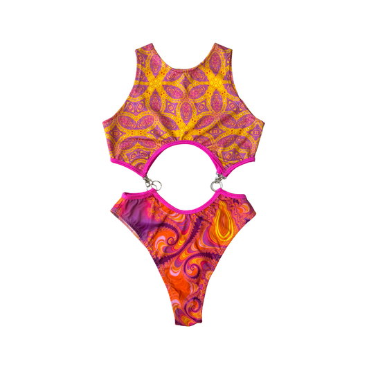 EOS SALE - Sunset o-ring bodysuit - Size L