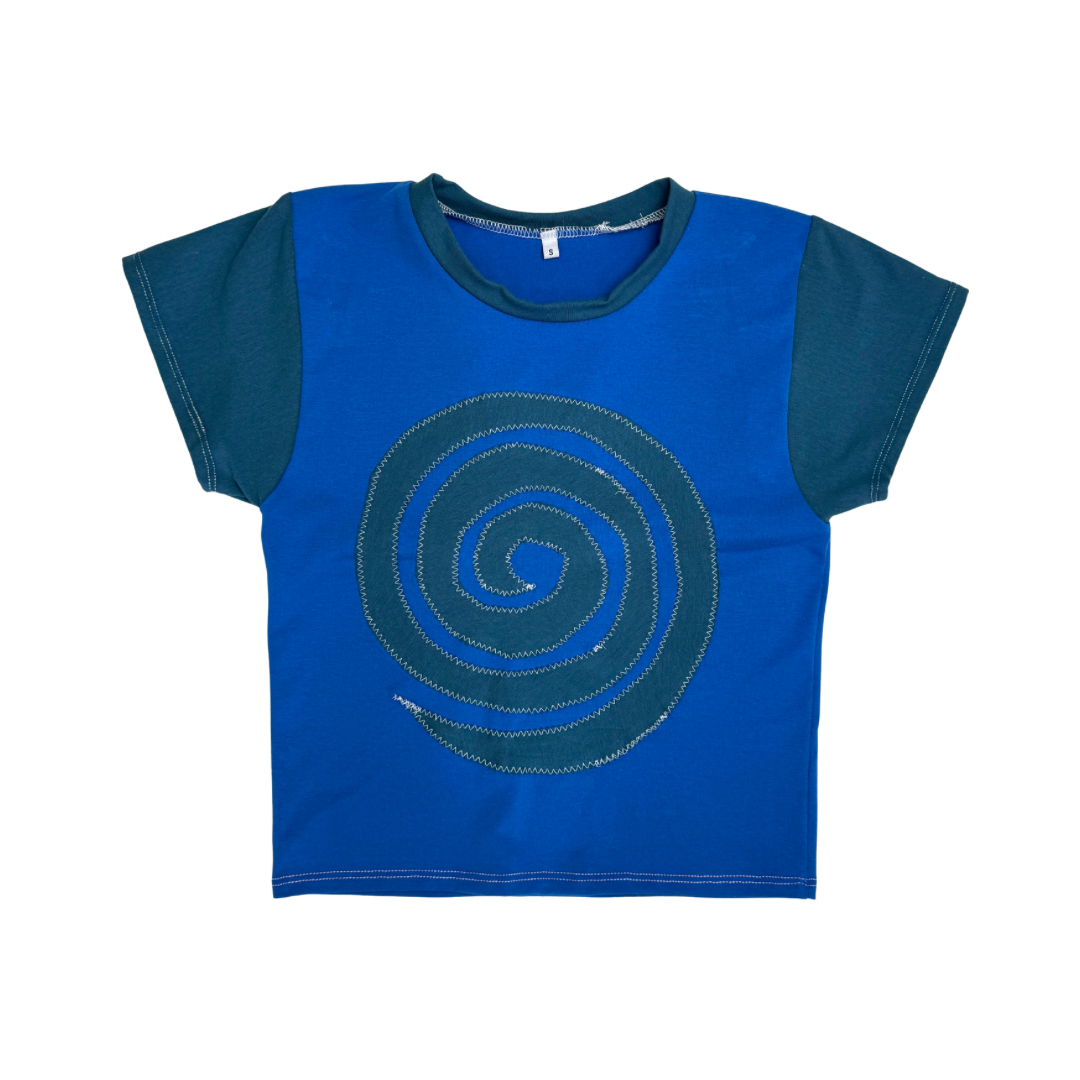 Into the Portal - Baby Tee (Blue/Dark Blue - RTS)