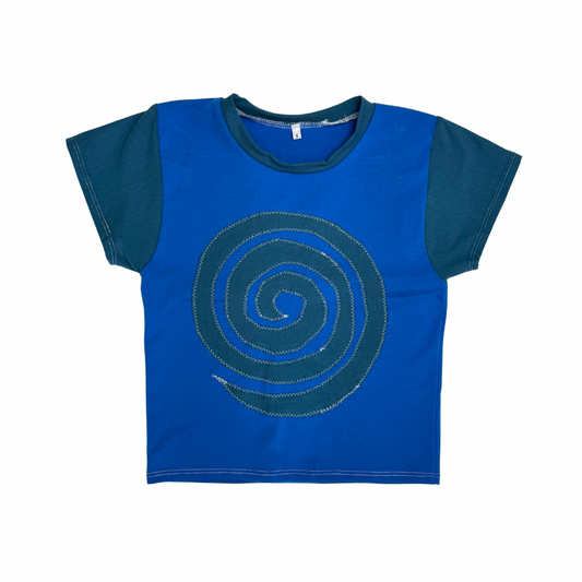Into the Portal - Baby Tee (Blue/Dark Blue - RTS)