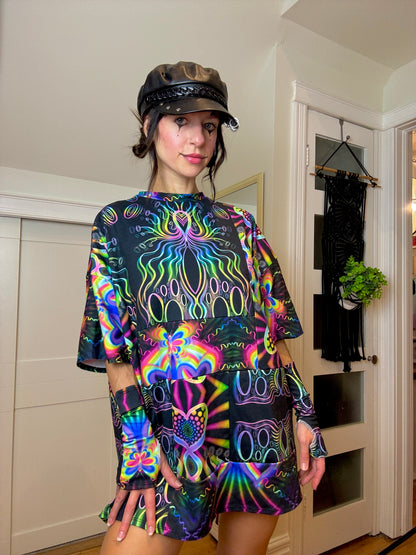 1:11 X Deep Space Violet - Patchwork Tee (Short sleeve/long sleeve)