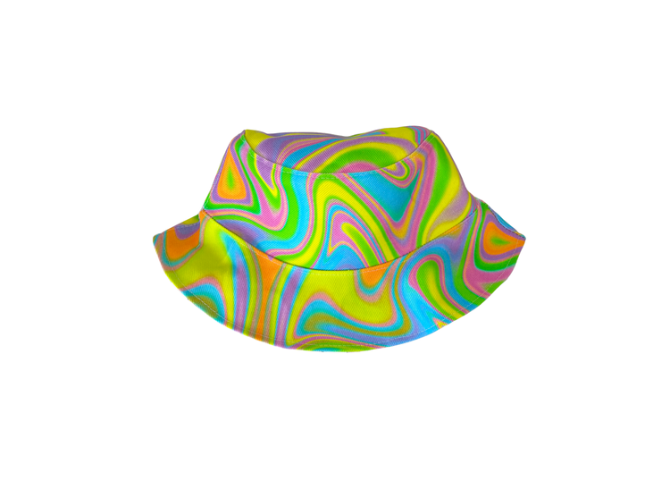 Swirly Happy Hour Denim Bucket Hat (FINAL SALE)