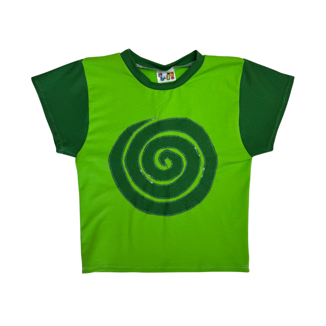 Into the Portal - Baby Tee (Green/Dark Green - RTS)