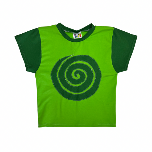 Into the Portal - Baby Tee (Green/Dark Green - RTS)