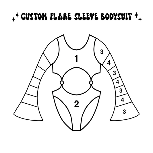 Custom Flare Sleeve Bodysuit