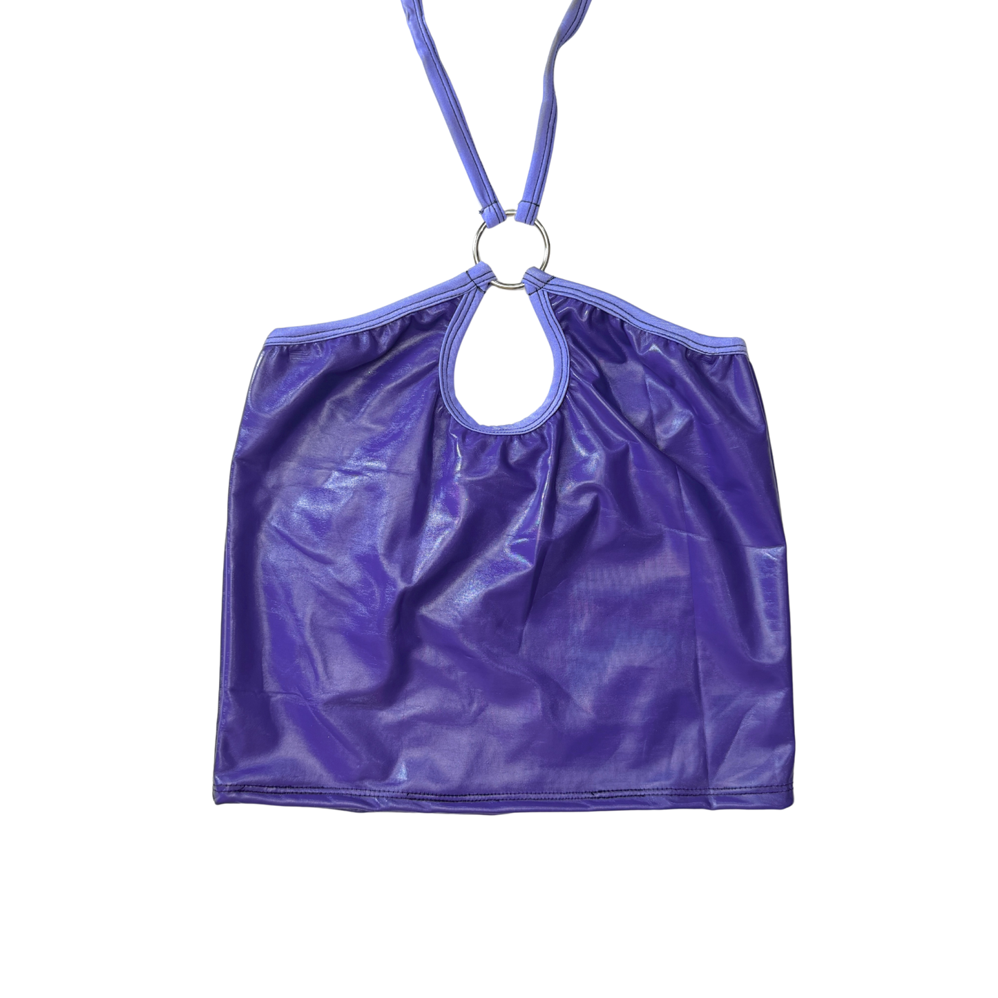 EOS SALE - purple vinyl halter