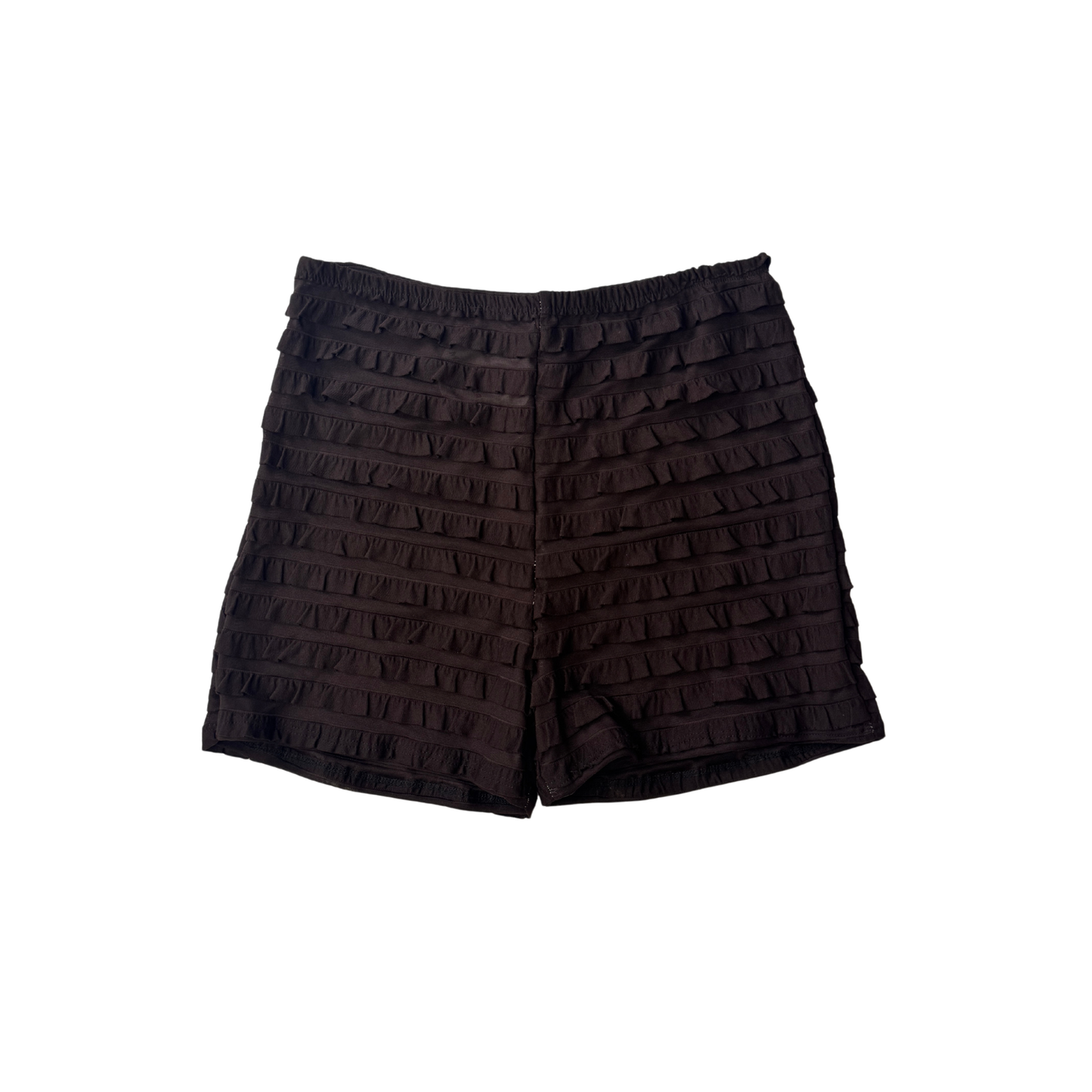 EOS SALE - brown ruffle shorts - Size M