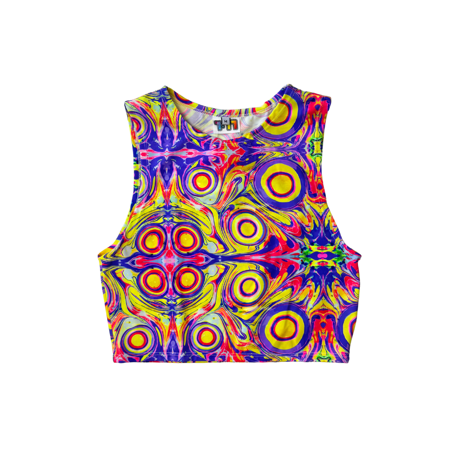 EOS SALE - neon cropped tank - Size M