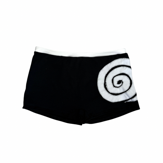 Into the Portal - Mid-rise Shorties (Black/White - RTS)