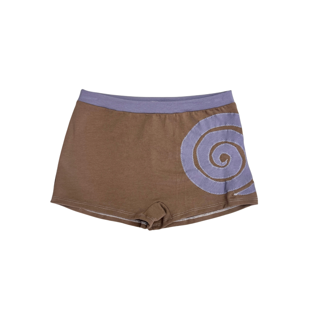 Into the Portal - Mid-rise Shorties (Brown/Grey - RTS)