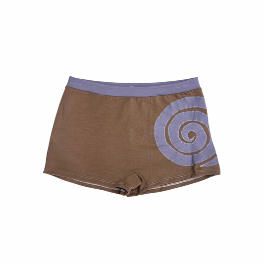 Into the Portal - Mid-rise Shorties (Brown/Grey - RTS)