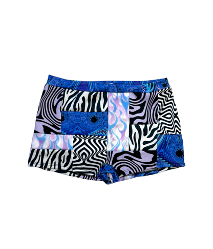 Iceflare Patchwork Mid-rise Shorties (RTS - Size S)