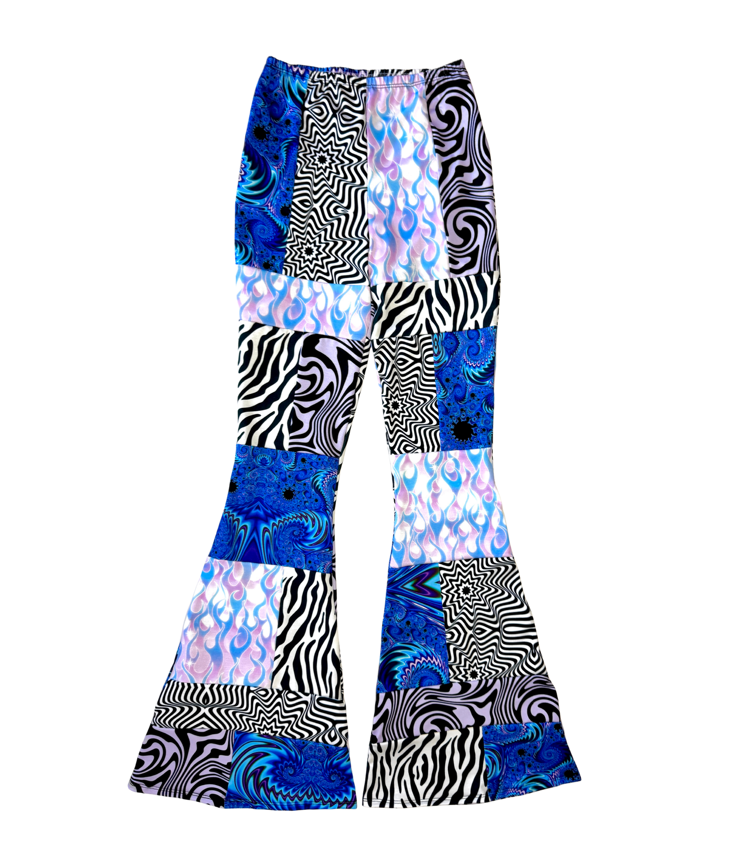 Iceflare Patchwork Flare Pants (MTO)