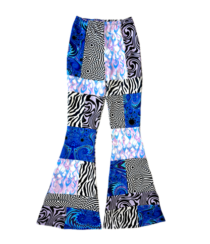 Iceflare Patchwork Flare Pants (MTO)