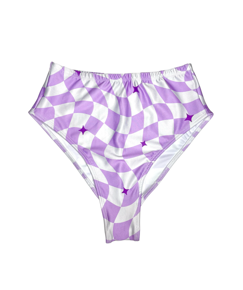 Purple Fever High Waist Bottoms (FINAL SALE)