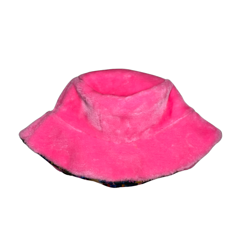 Hot Pink Fuzzy Bucket Hat (Bratz Fleece Lining)