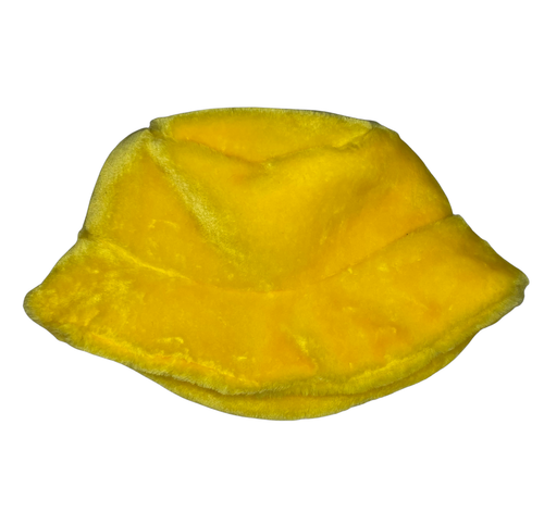 Yellow Fuzzy Bucket Hat (FINAL SALE)