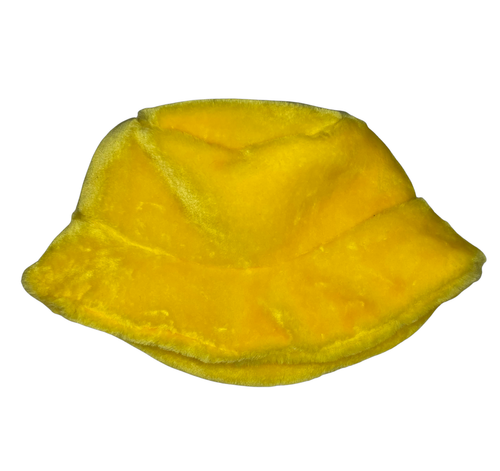Yellow Fuzzy Bucket Hat
