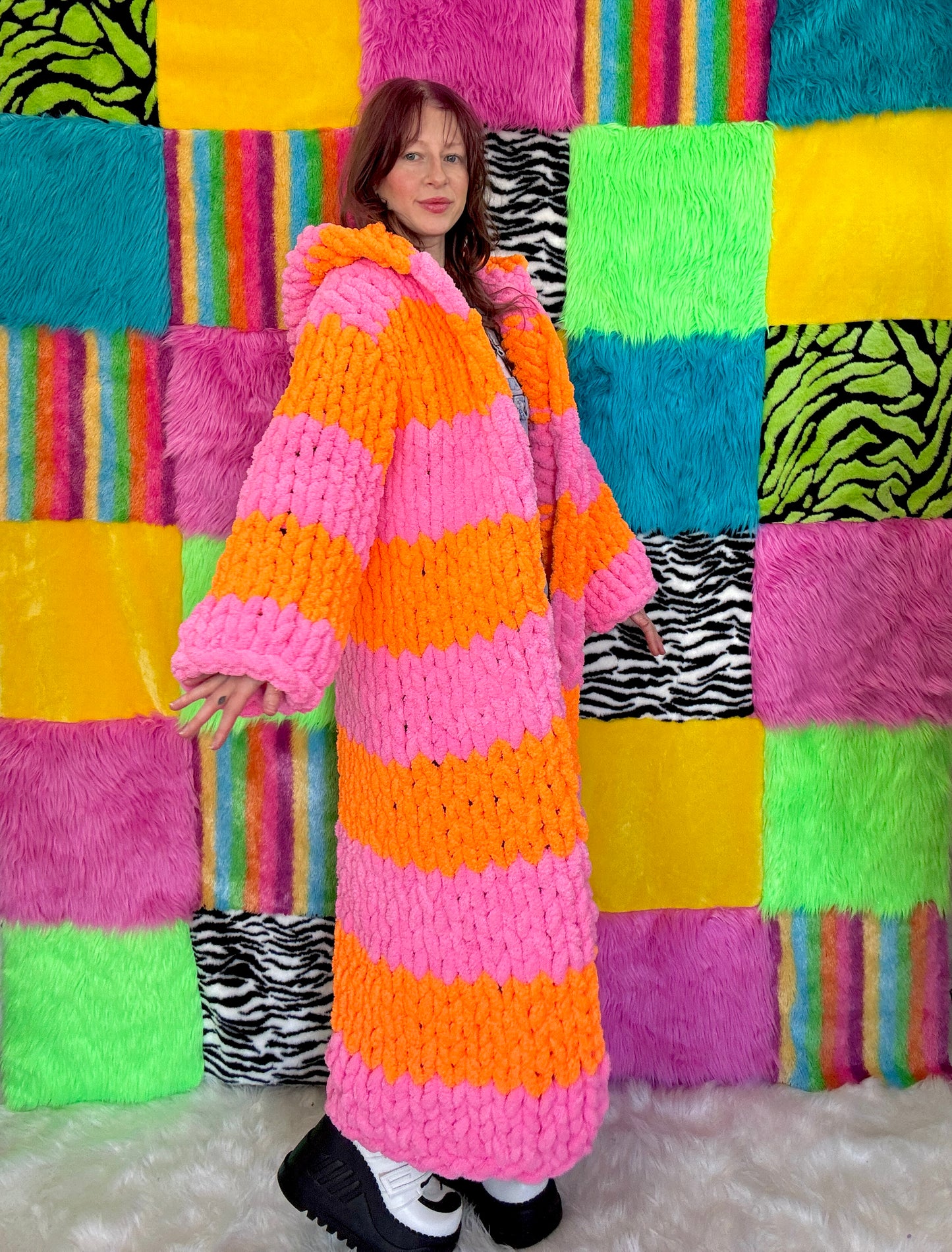 COZEE - Pink/Orange Long Jacket (RTS - Size M)