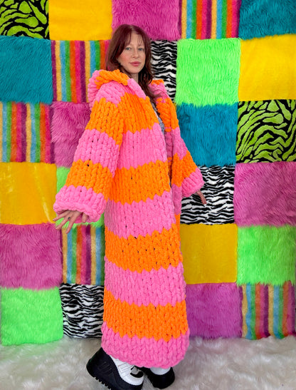 COZEE - Pink/Orange Long Jacket (RTS - Size M)