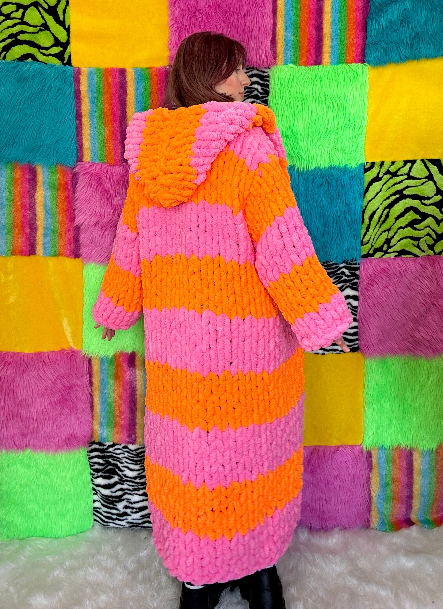 COZEE - Pink/Orange Long Jacket (RTS - Size M)