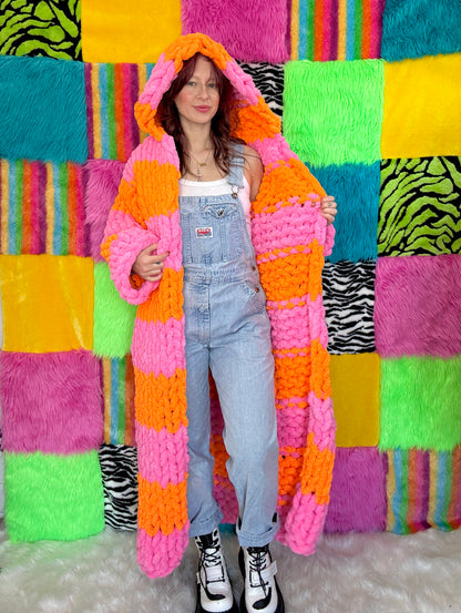 COZEE - Pink/Orange Long Jacket (RTS - Size M)