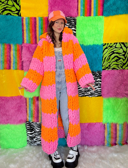 COZEE - Pink/Orange Long Jacket (RTS - Size M)