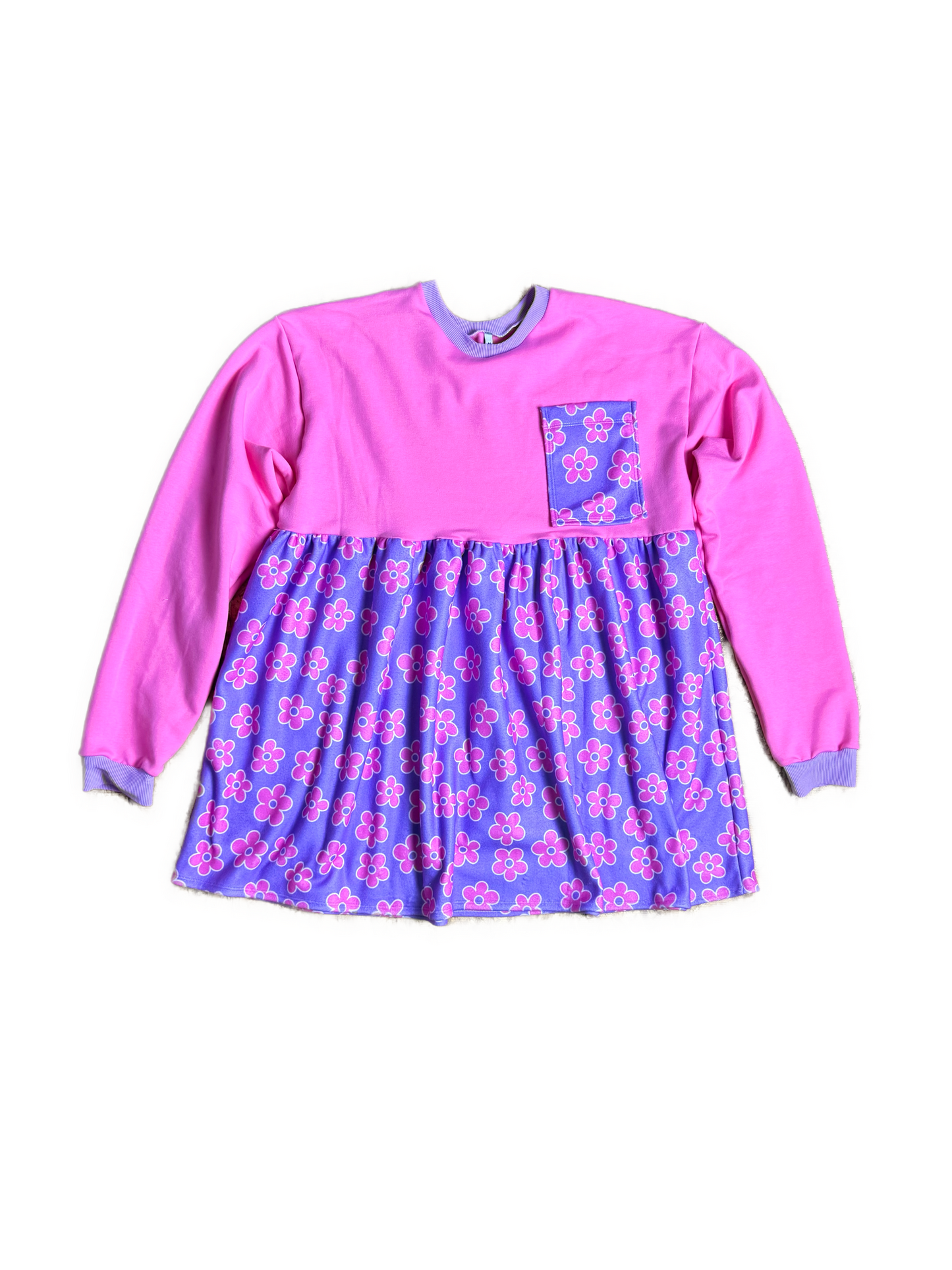 Girly Pop Sweatshirt Dress (Version #2) (FINAL SALE)